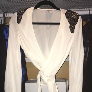 Bebe wrap around shirt